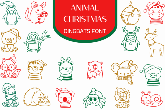 Animal Christmas Font - Featured Image