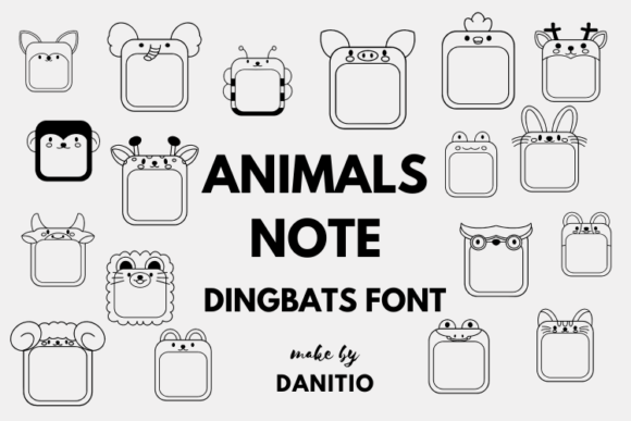 Animals Note Font - Featured Image