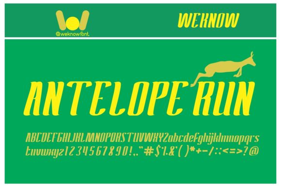 Antelope Run Font - Featured Image
