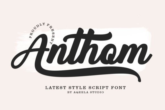 Anthom Font - Featured Image