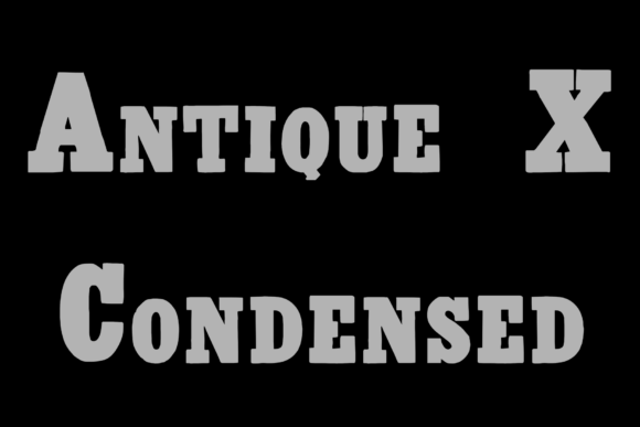 Antique X Condensed Font - Featured Image