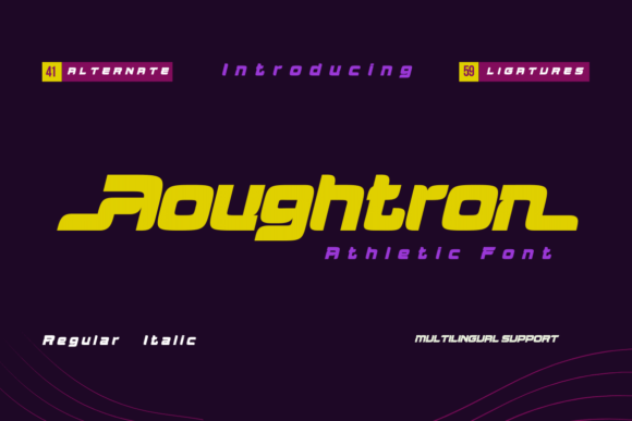 Aougtron Font - Featured Image