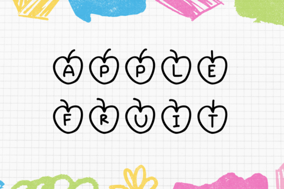 Apple Fruit Font - Featured Image