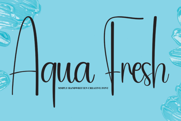 Aqua Fresh Font - Featured Image