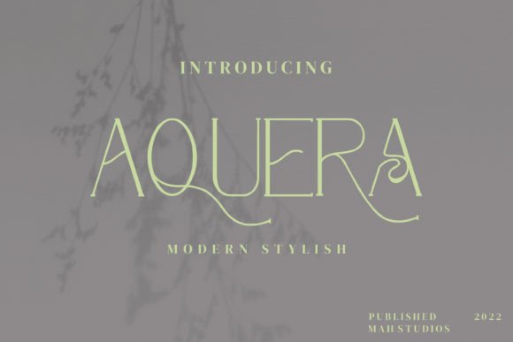 Aquera Font - Featured Image
