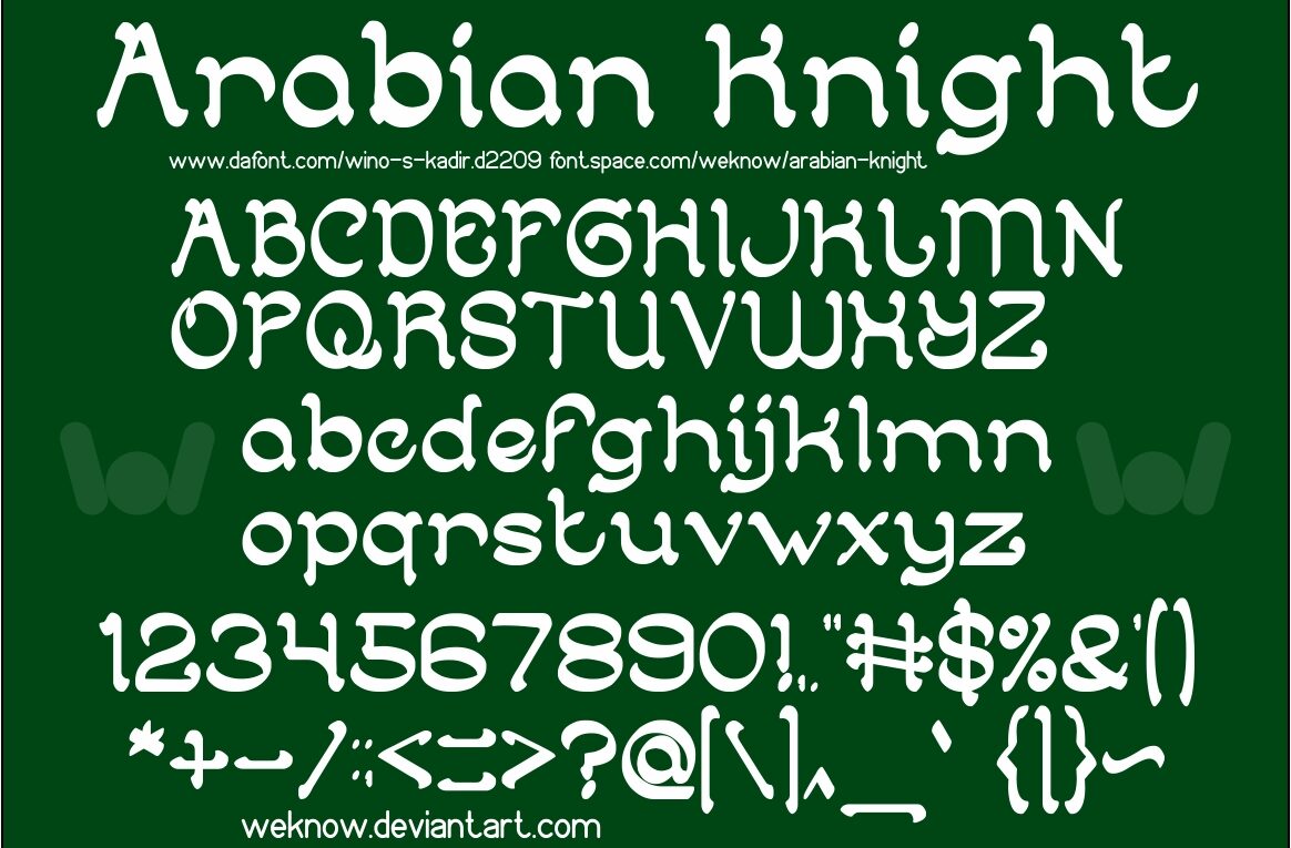 Arabian Knight Font - Featured Image