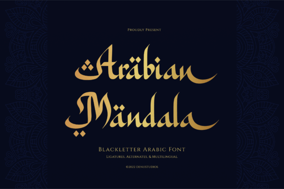 Arabian Mandala Font - Featured Image