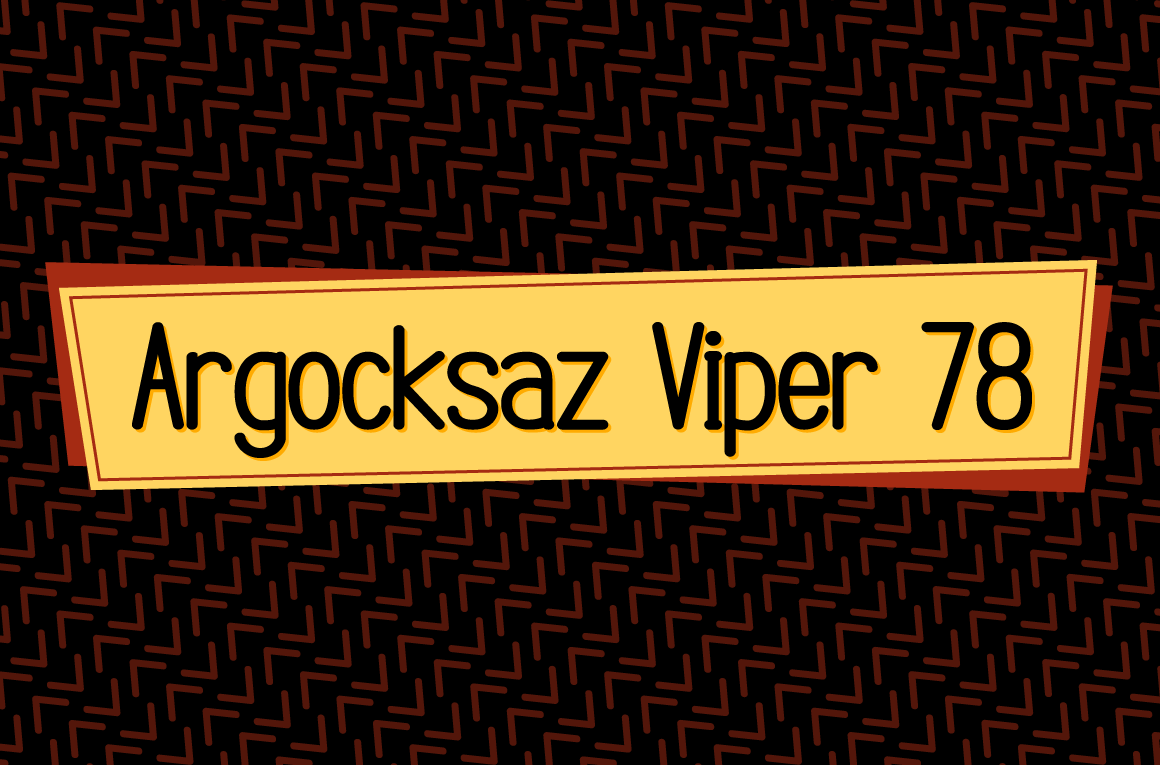 Argocksaz Viper78 Font - Featured Image