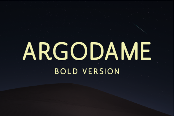 Argodame Bold Font - Featured Image