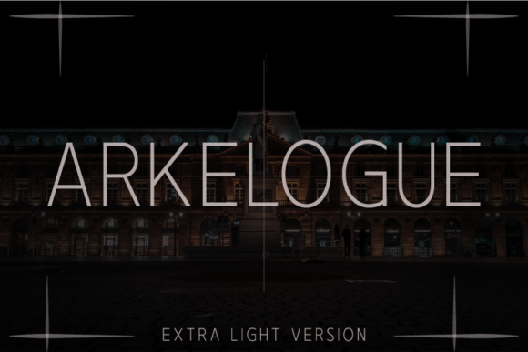 Arkelogue Extra Light Font - Featured Image