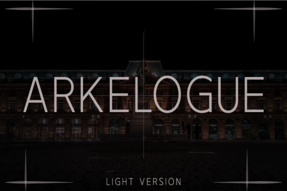 Arkelogue Light Font - Featured Image