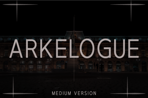 Arkelogue Medium Font - Featured Image