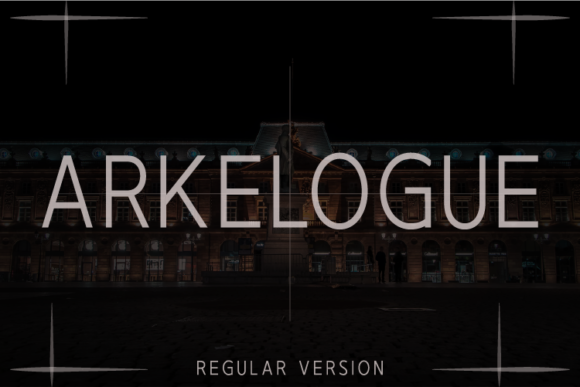 Arkelogue Regular Font - Featured Image