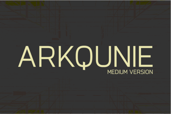Arkqunie Medium Font - Featured Image