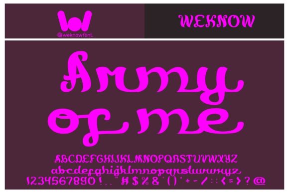 Army of Me Font - Featured Image