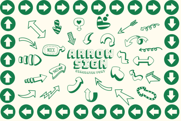 Arrow Sign Font - Featured Image