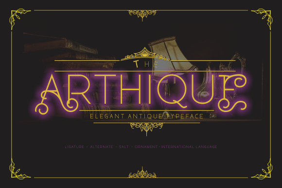 Arthique Font - Featured Image