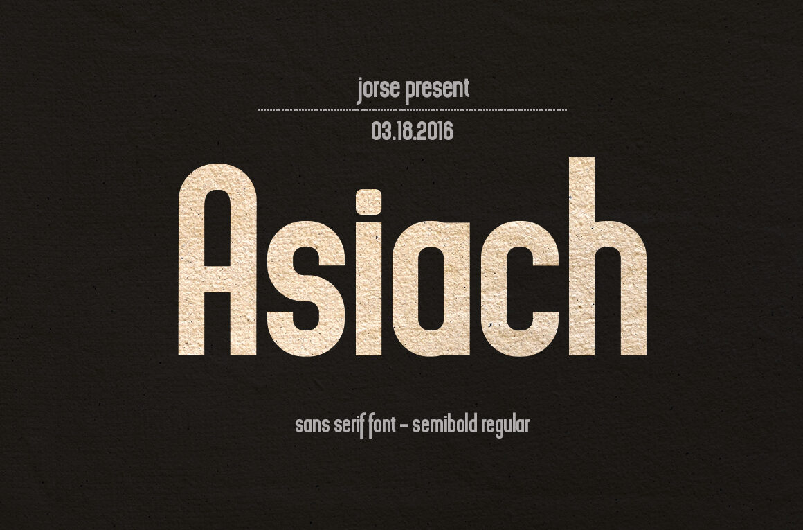 Asiach Font - Featured Image