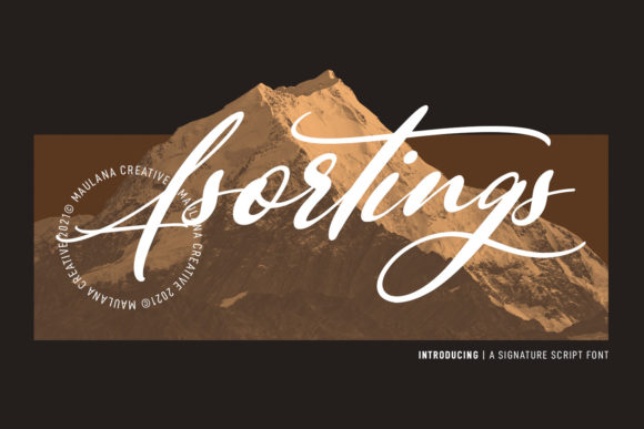 Asortings Script Font - Featured Image