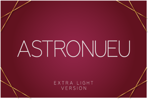 Astronueu Extra Light Font - Featured Image