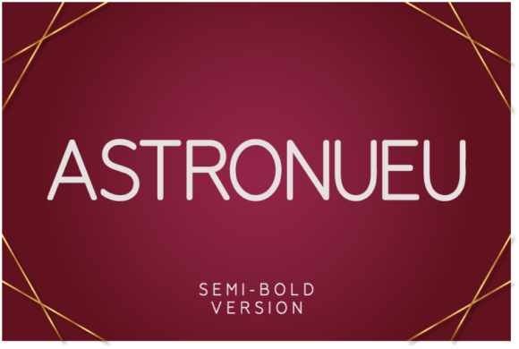 Astronueu Semi-Bold Font - Featured Image