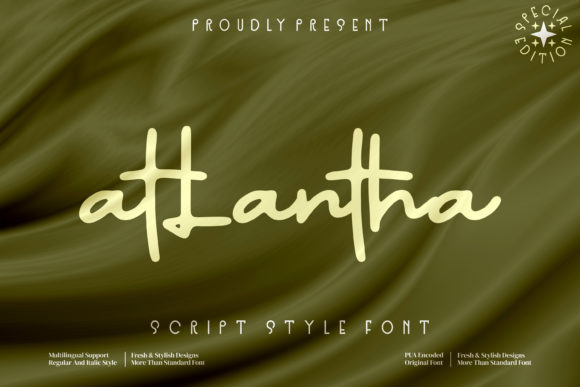 Atlantha Font - Featured Image