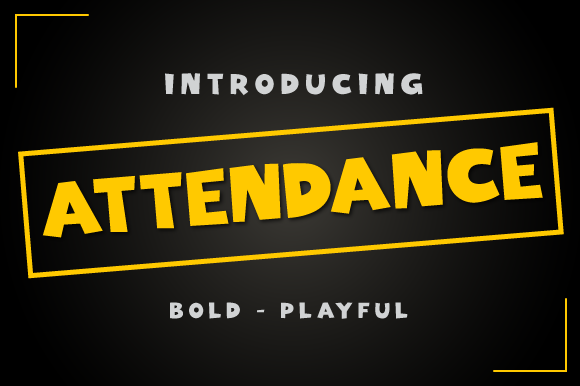 Attendance Font - Featured Image