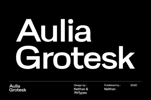 Aulia Grotesk Font - Featured Image