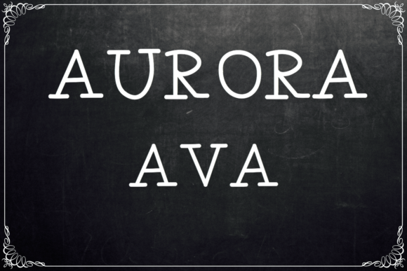 Aurora Ava Font - Featured Image