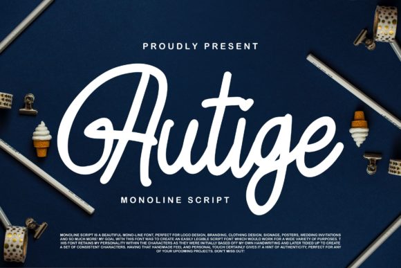 Autige Script Font - Featured Image
