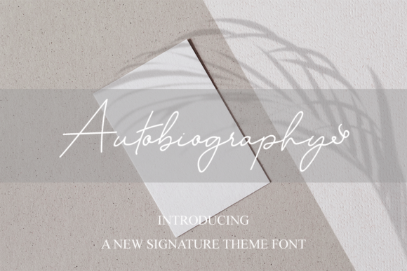 Autobiography Font - Featured Image