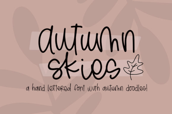 Autumn Skies Font - Featured Image