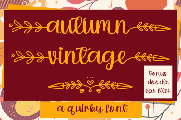 Autumn Vintage Font - Featured Image