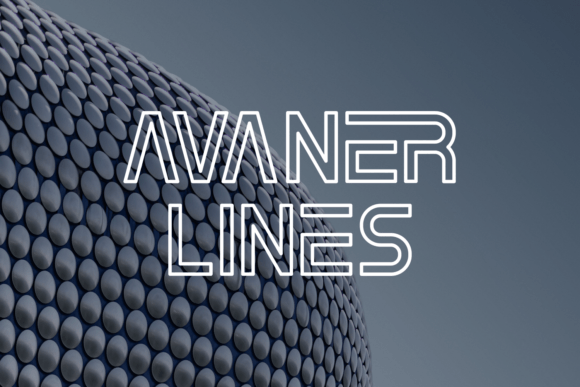 Avaner Lines Font - Featured Image