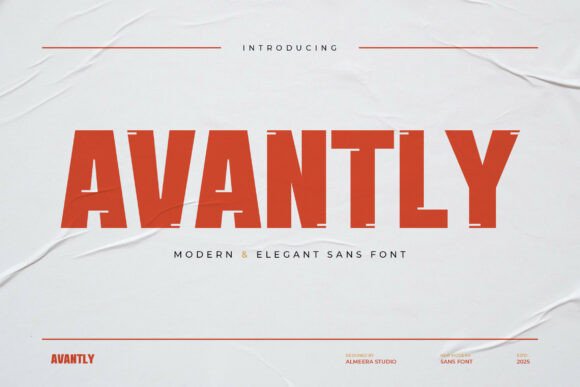 Avantly Font - Featured Image