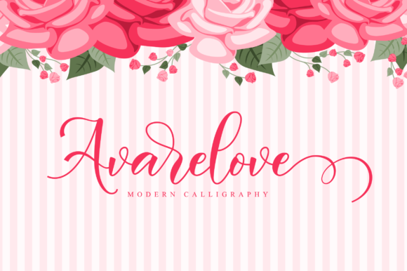 Avarelove Script Font - Featured Image