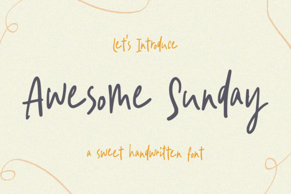 Awesome Sunday Font - Featured Image