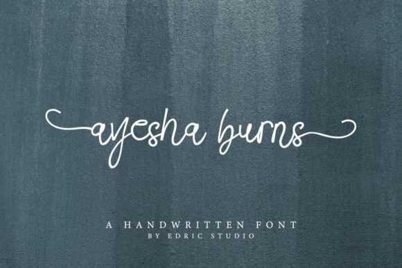 Ayesha Burns Font - Featured Image