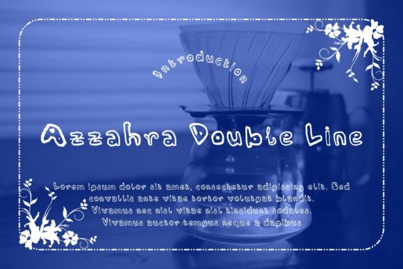 Azzahra Double Line Font - Featured Image