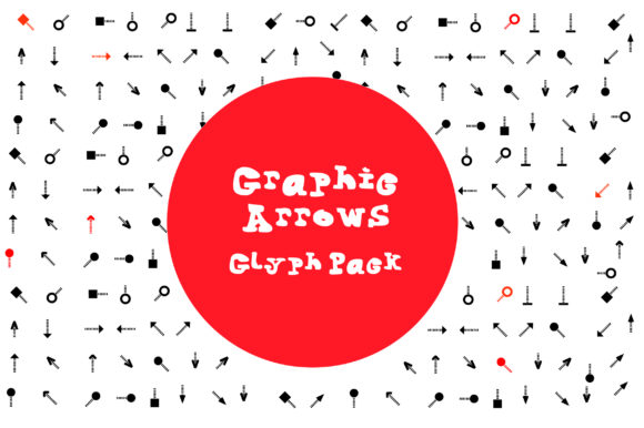 BM Graphics - Graphic Arrows Glyph Font - Featured Image