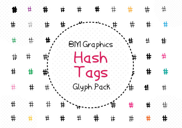 BM Graphics - Hash Tags Font - Featured Image