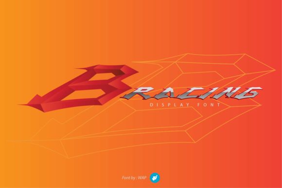 B Racing Font - Featured Image