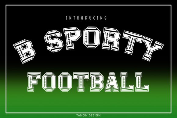 B Sporty Football Font - Featured Image