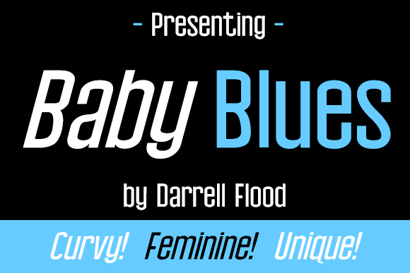 Baby Blues Font - Featured Image