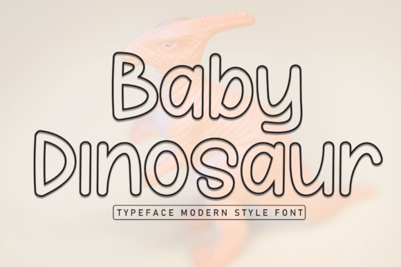 Baby Dinosaur Font - Featured Image