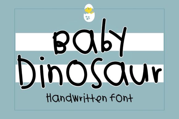 Baby Dinosaur Font - Featured Image