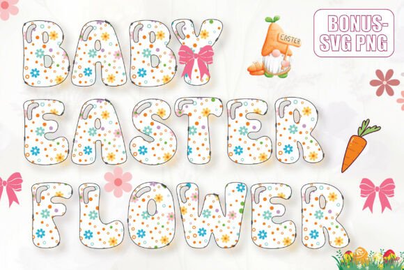 Baby Easter Flower Font - Featured Image