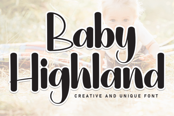 Baby Highland Font - Featured Image