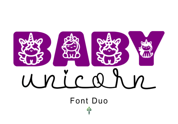 Baby Unicorn Font - Featured Image