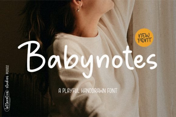 Babynotes Font - Featured Image